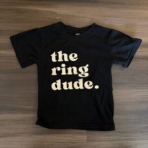 Kids Black 'The Ring Dude' T-Shirt